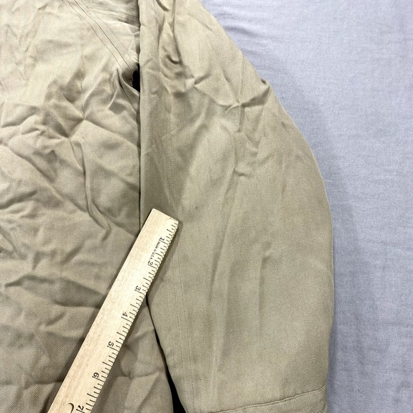 VINTAGE Baracuta Bomber Jacket Mens XL Khaki Silk Lined Full Zip Harrington * - Picture 9 of 16